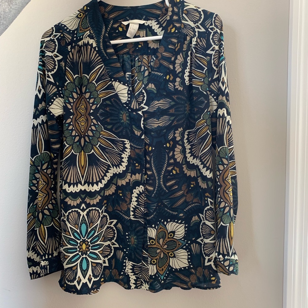 H&M Floral Blouse size 4